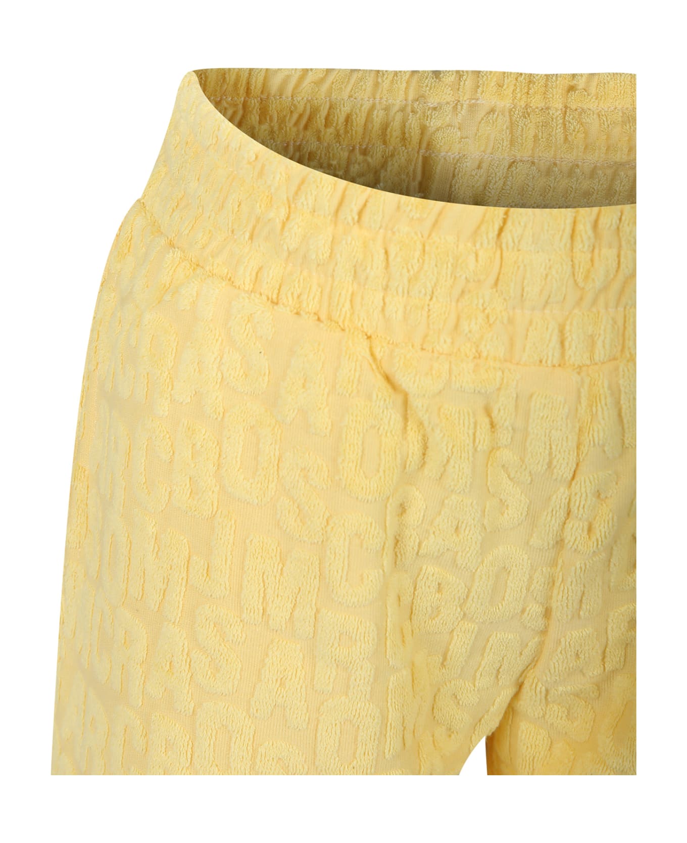 Marc Jacobs Yellow Shorts For Kids With Logo - Yellow ボトムス