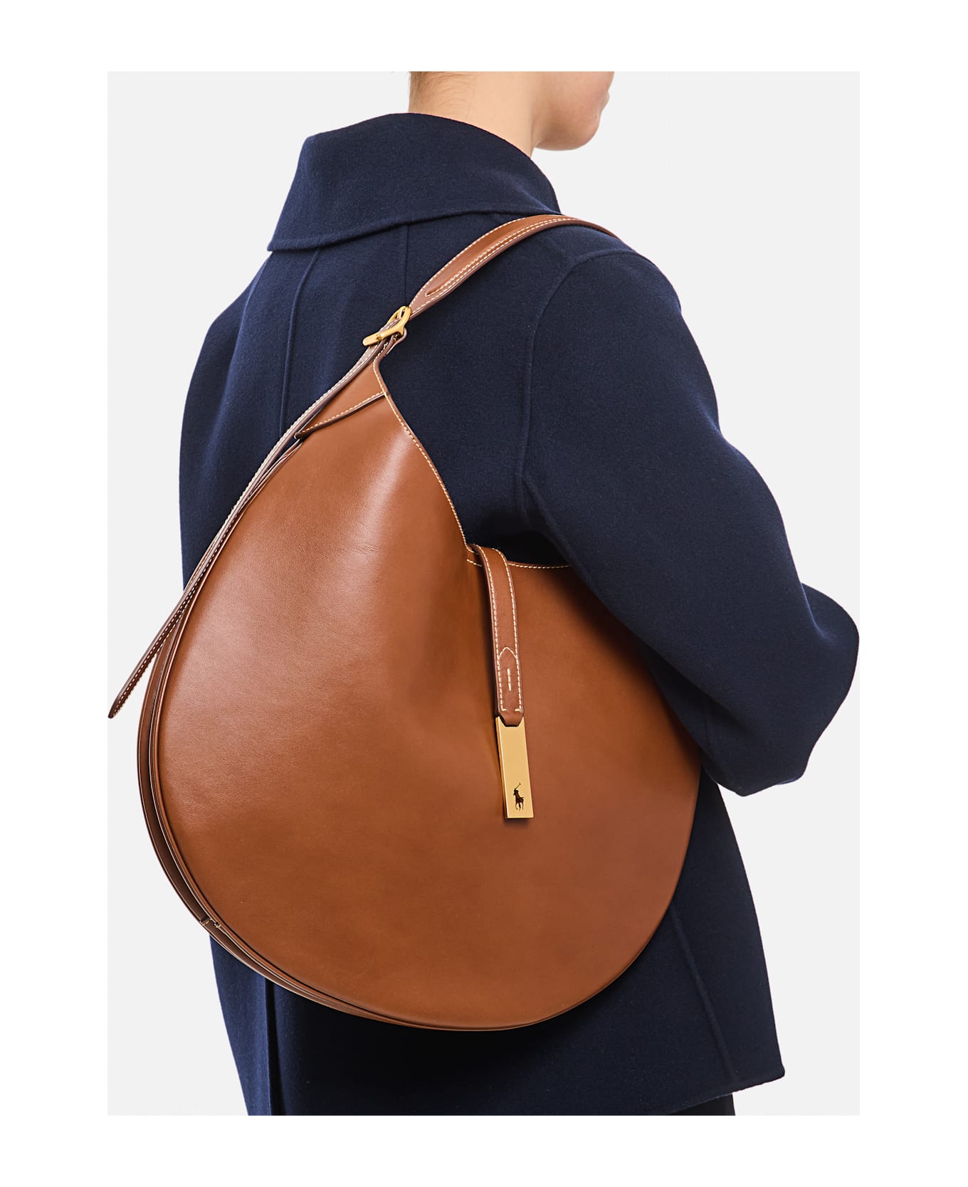 Polo Ralph Lauren Large Polo Id Shoulder Bag - Brown