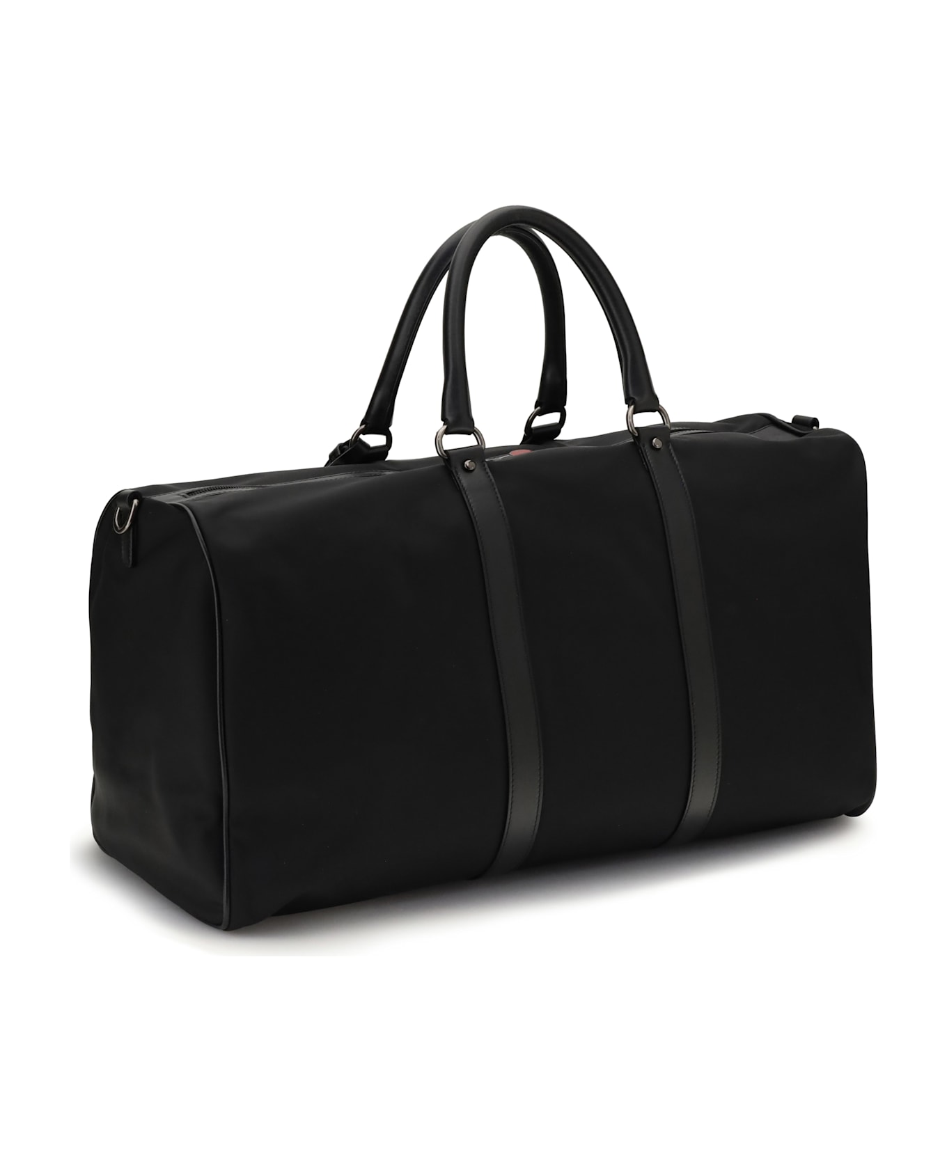 Kiton Gym Travel Bag With Leather Inserts