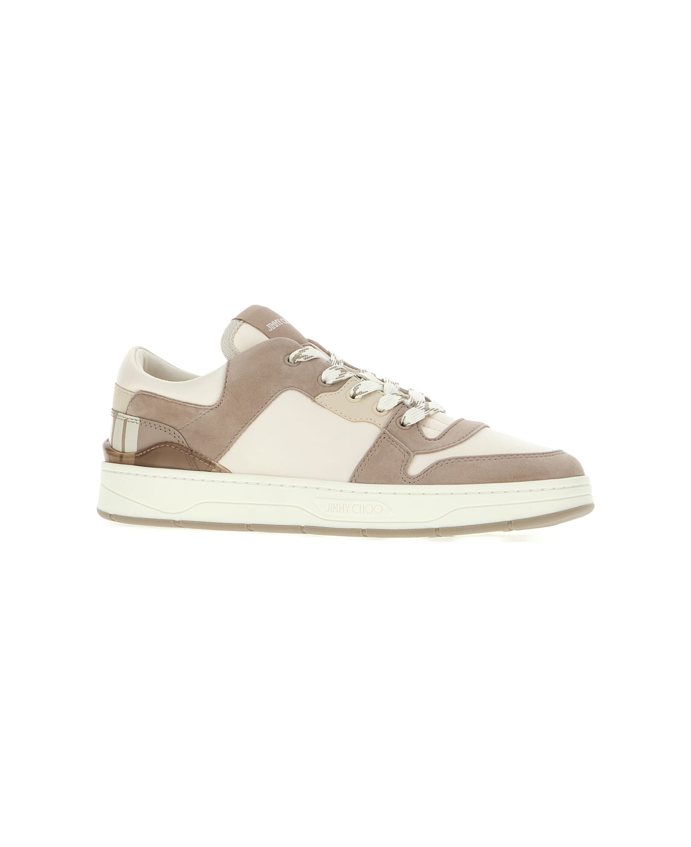 Jimmy Choo Multicolor Leather And Suede Florent/m Sneakers - XTAUPEMIX