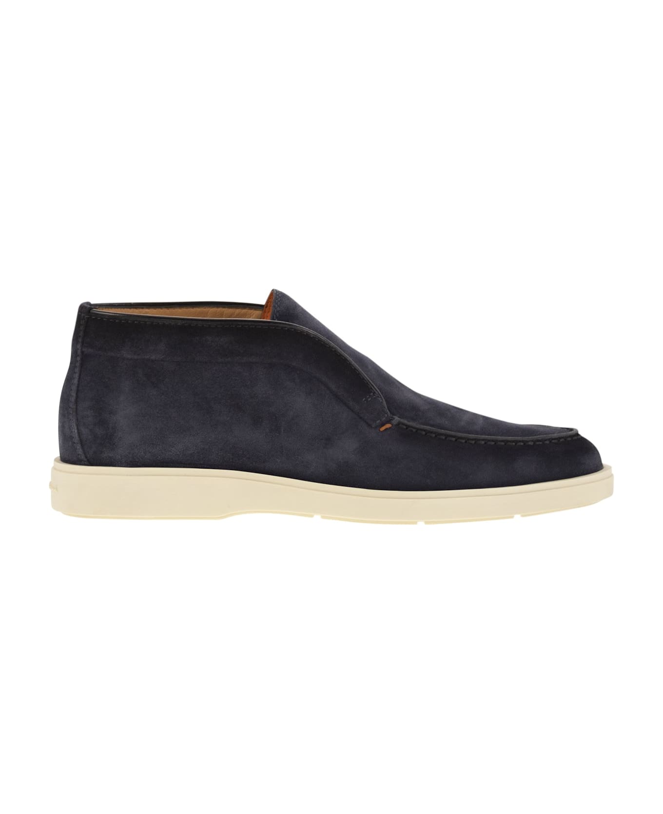 Santoni Suede Desert Boot - Blue