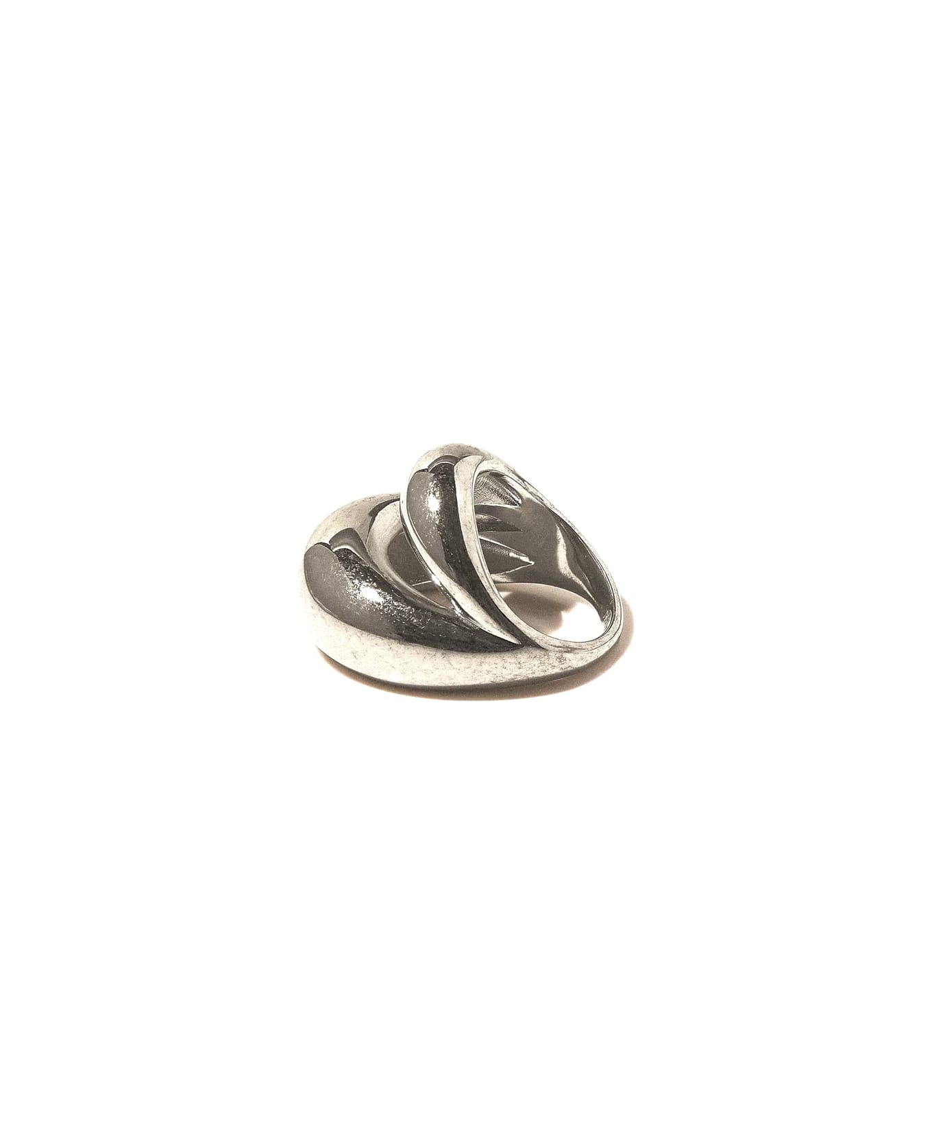 Panconesi Double Blow Up Rings - Silver