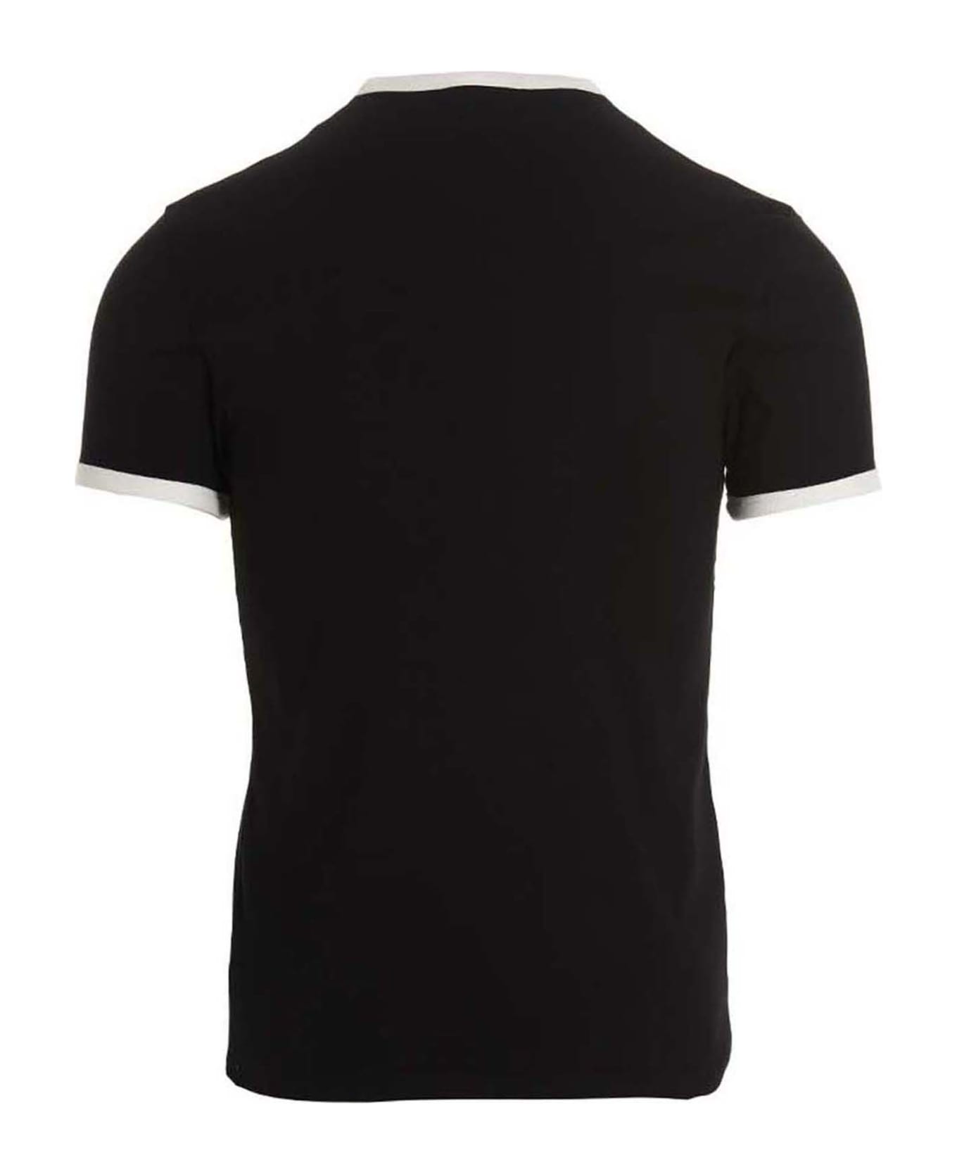 Courrèges T-shirt 'bumpy Contrast' - Logo Trim OTH Sweat-shirt à capuche