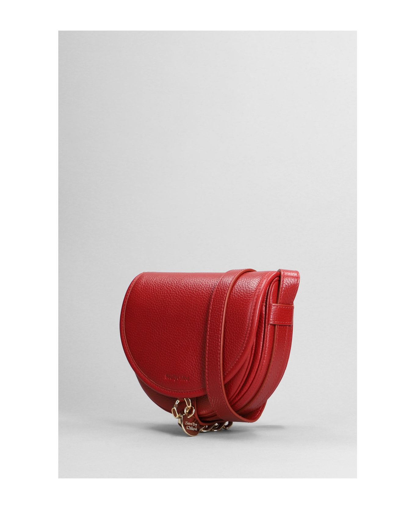 See by Chloé Mara Shoulder Bag In Red Leather - red