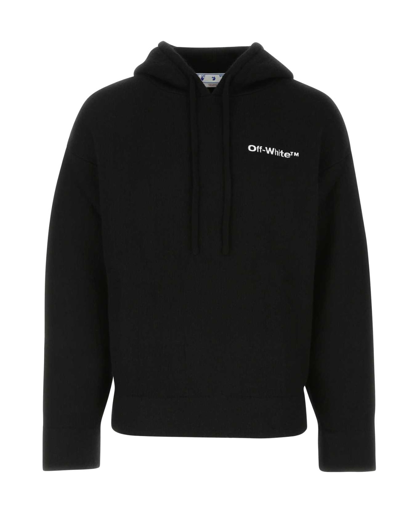 Off-White Black Wool Blend Oversize Sweatshirt - 1045