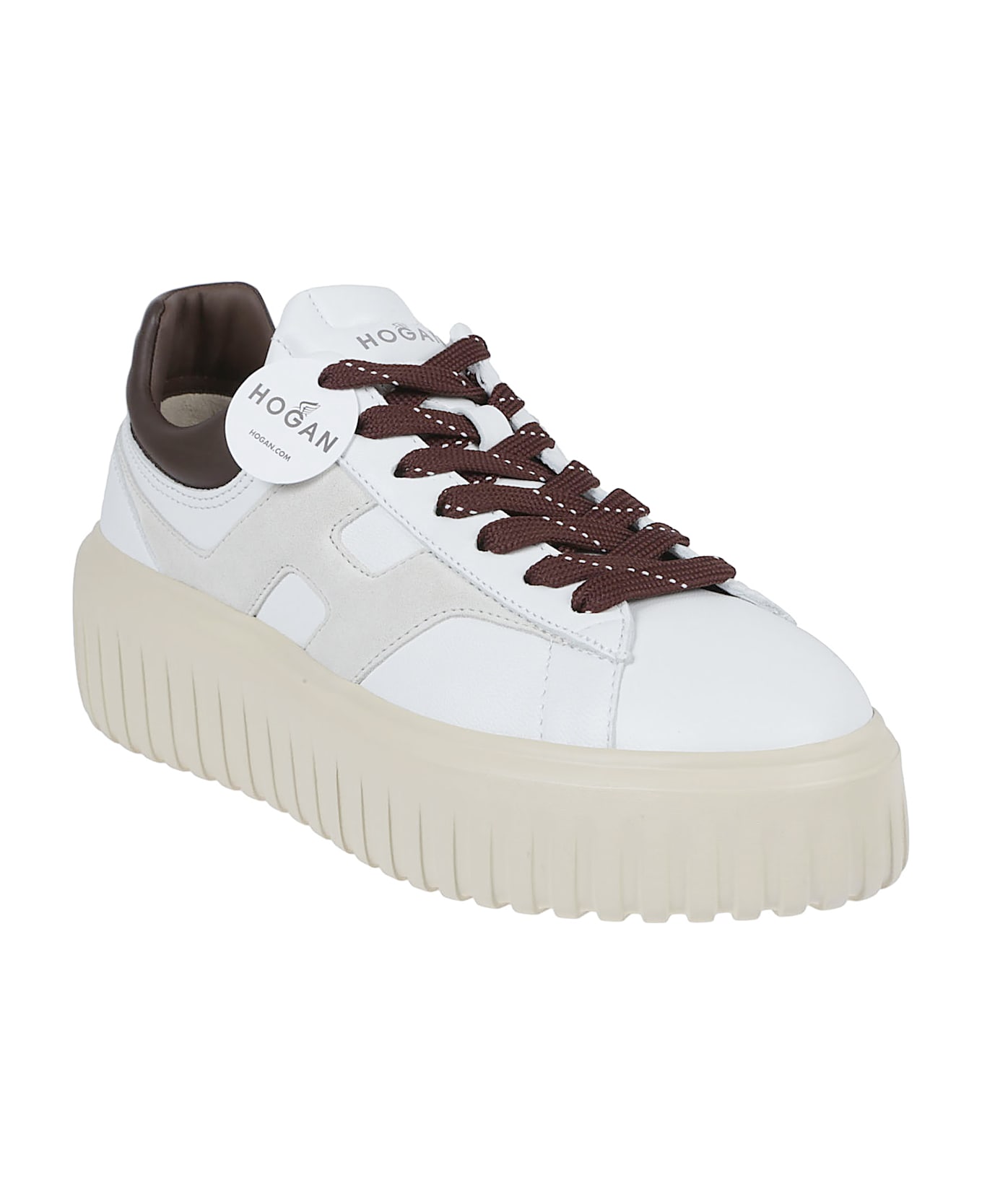 Hogan H-stripes Sneakers - Baz Yogurt/chocolate Brown