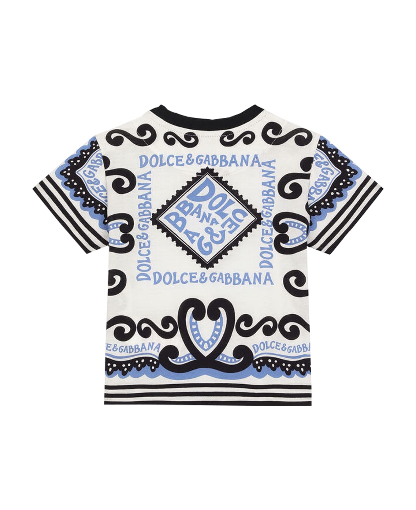 Dolce & Gabbana Marine Print Jersey T-shirt - Multicolor