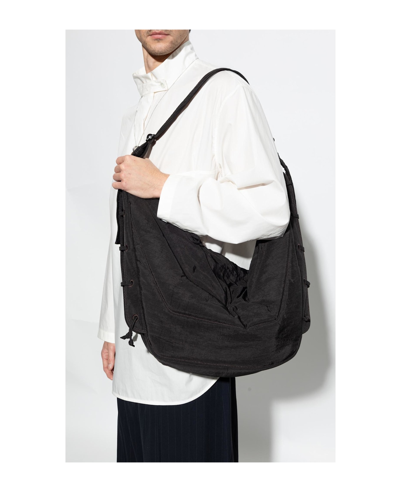 Lemaire Shoulder Bag Soft Game Large - BROWN