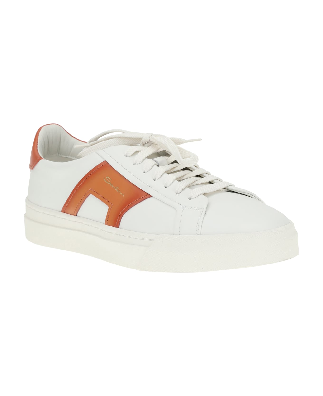 Santoni Leather Sneakers