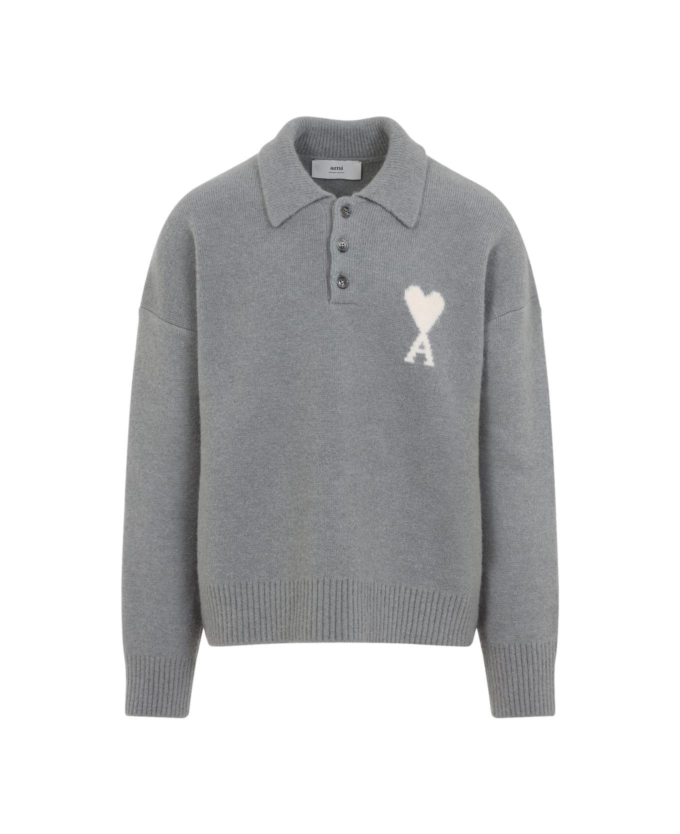 Ami Alexandre Mattiussi Adc Polo - Grey Off White