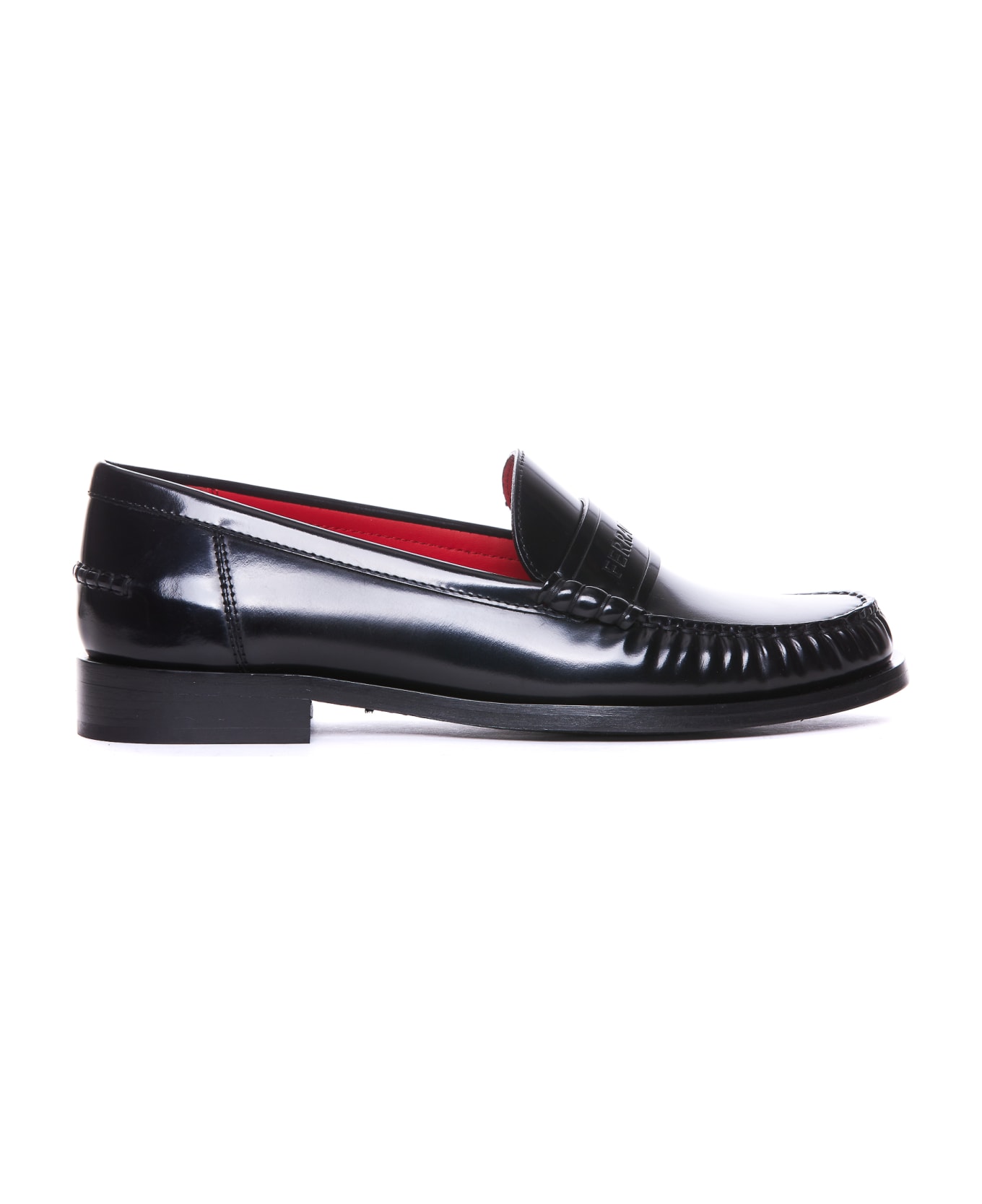 Ferragamo Irina Logo Loafers - Black フラットシューズ