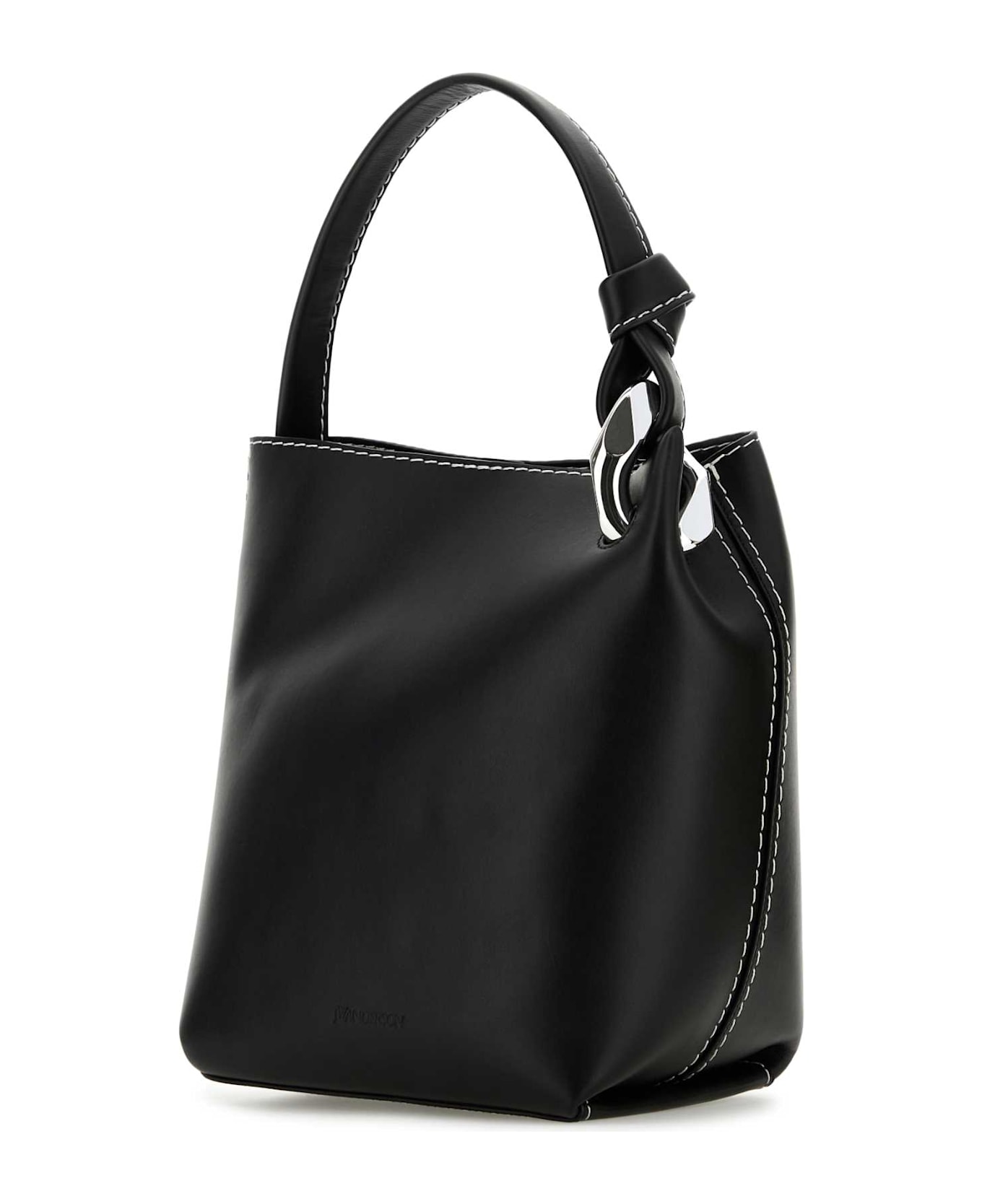 J.W. Anderson Black Leather Jwa Corner Shoulder Bag - Black