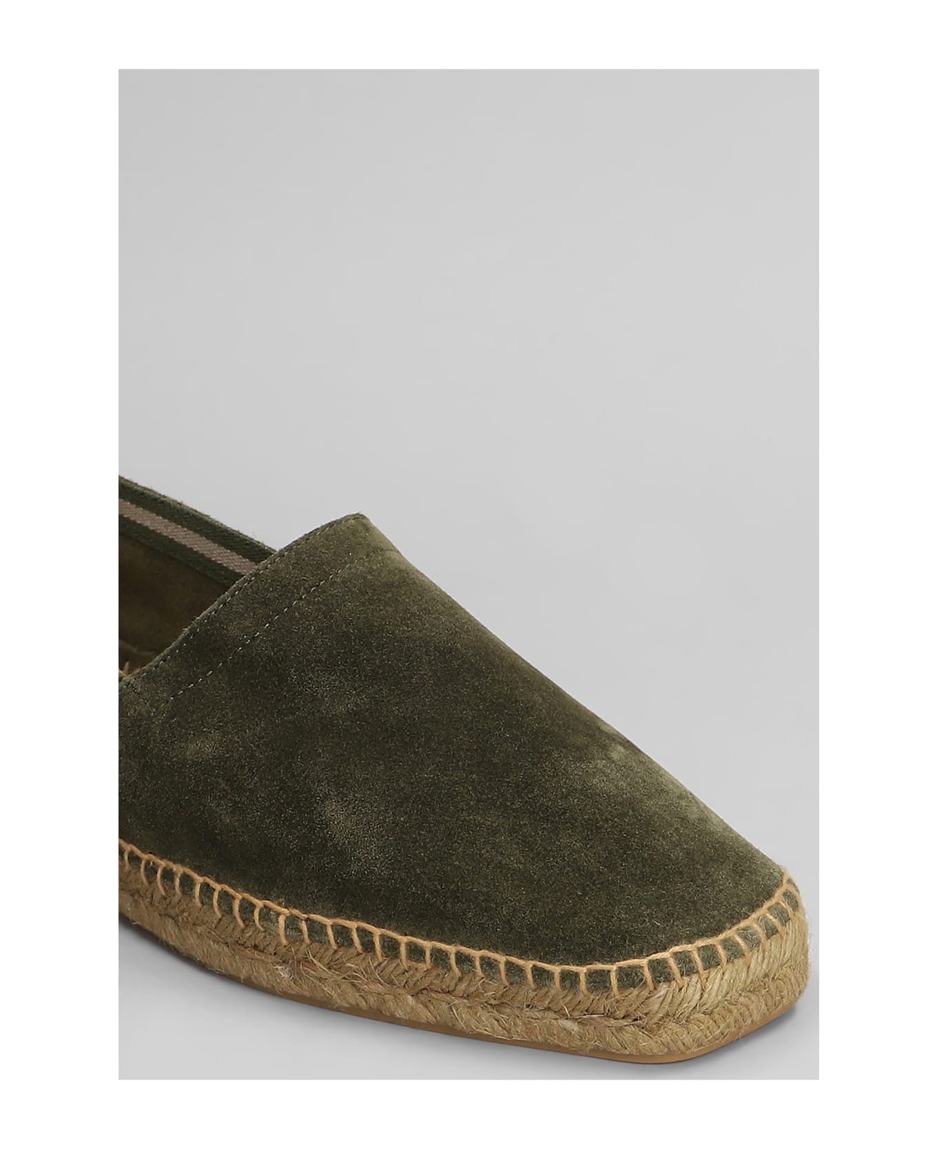 Castañer Pablo T-186 Espadrilles In Green Suede - green