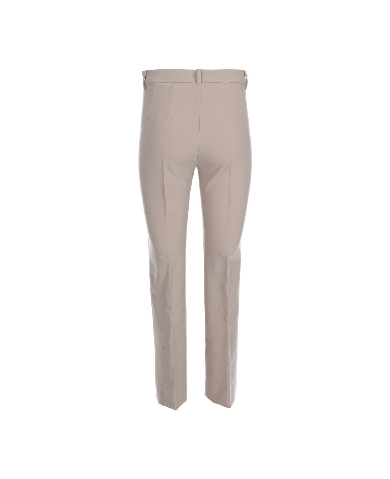 
S Max Mara High Waist Slim Fit Trousers - Beige