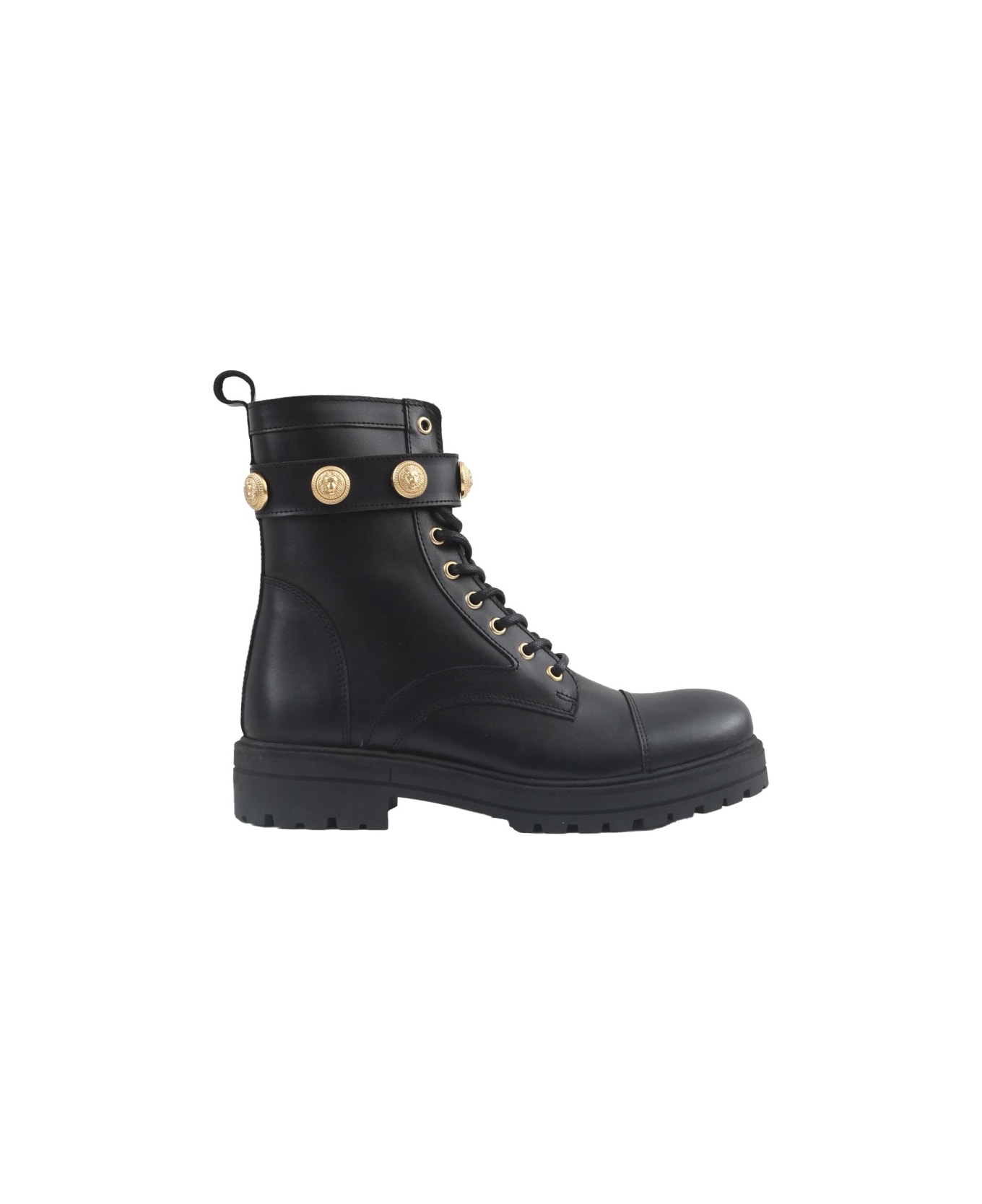 Balmain Amphibian With Laces - BLACK