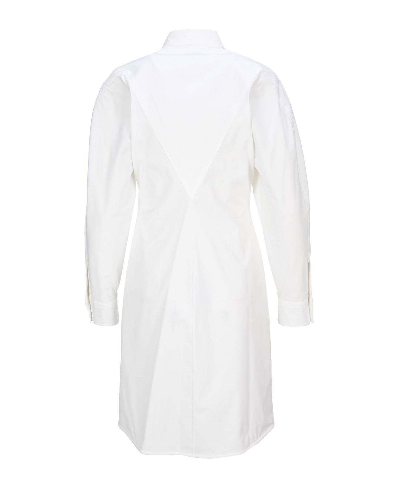 Bottega Veneta Shirt Dress - WHITE