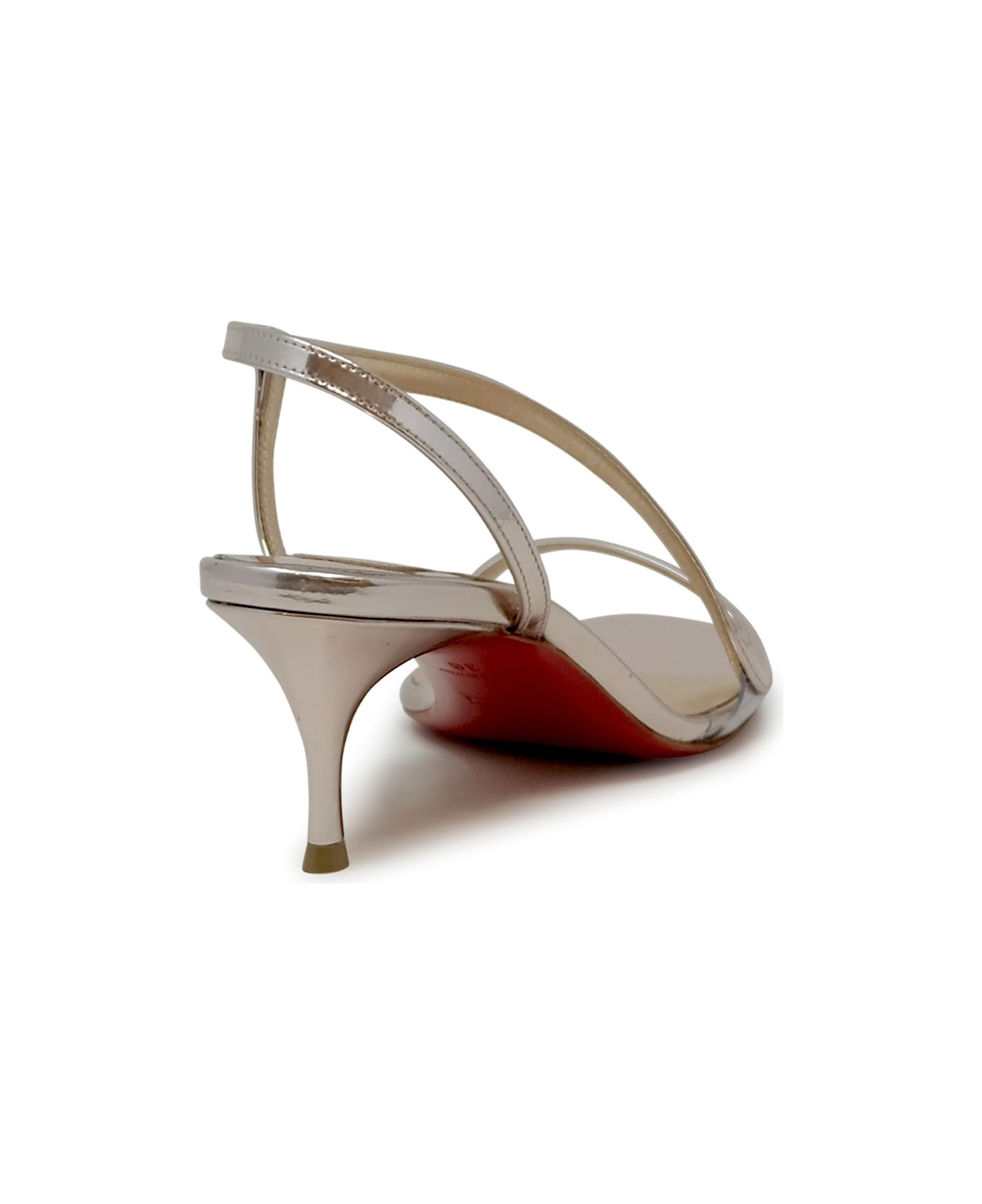 Christian Louboutin Vintage Rose Pvc Leather Rosalie 55 Sandals - PINK