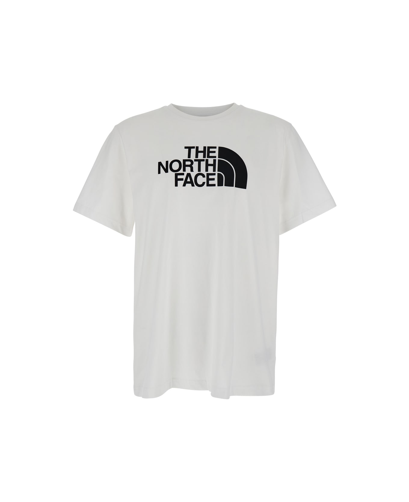 The North Face White T-shirt With Maxi Logo Printed On The Front And Back In Cotton Blend Man - White