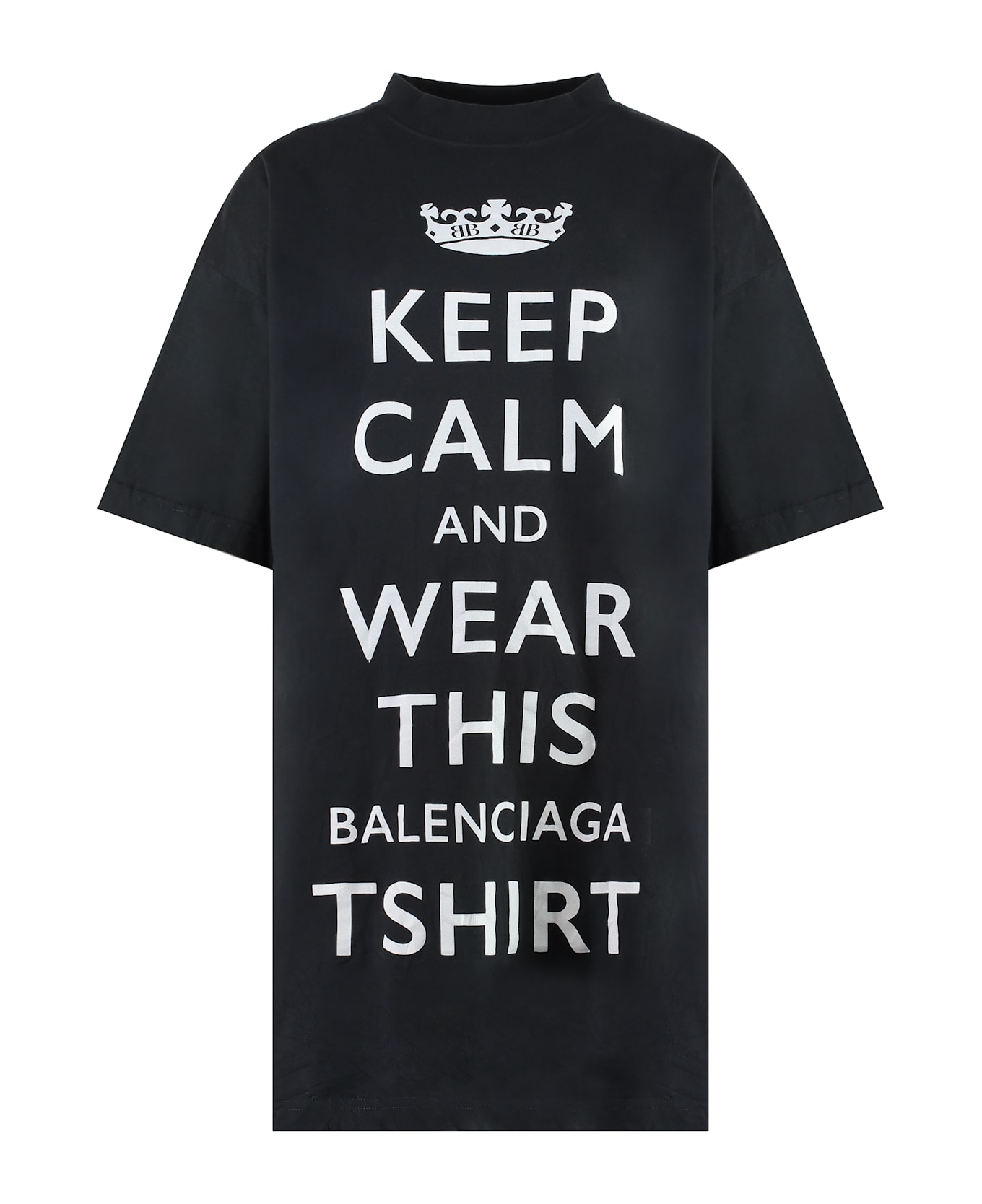 Balenciaga Oversize Cotton T-shirt - black