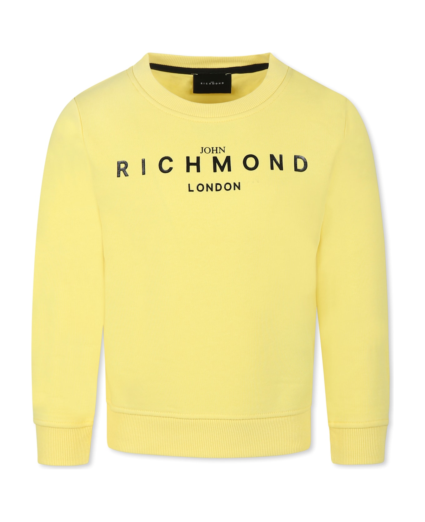 Richmond Yellow Sweatshirt For Boy With Logo - Yellow