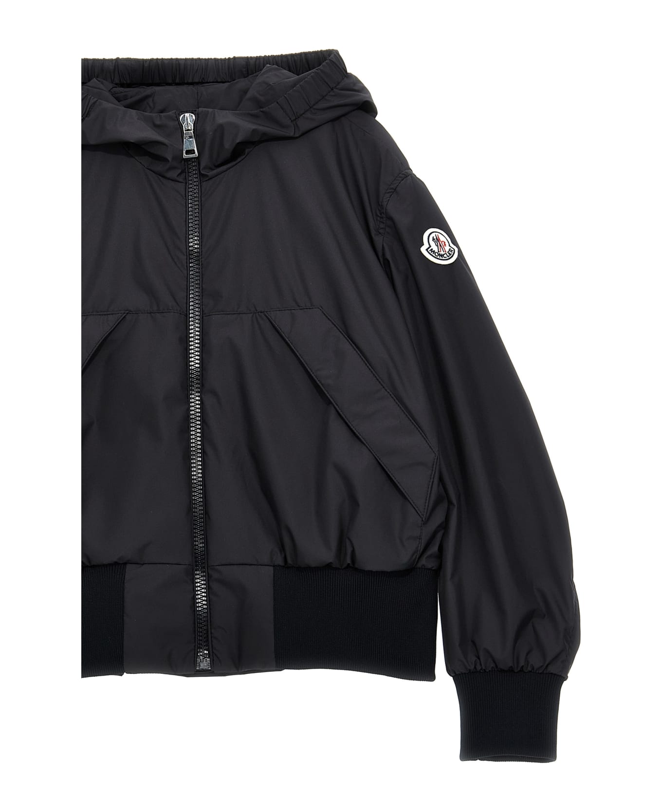 Moncler 'assia' Hooded Jacket - Black   コート＆ジャケット