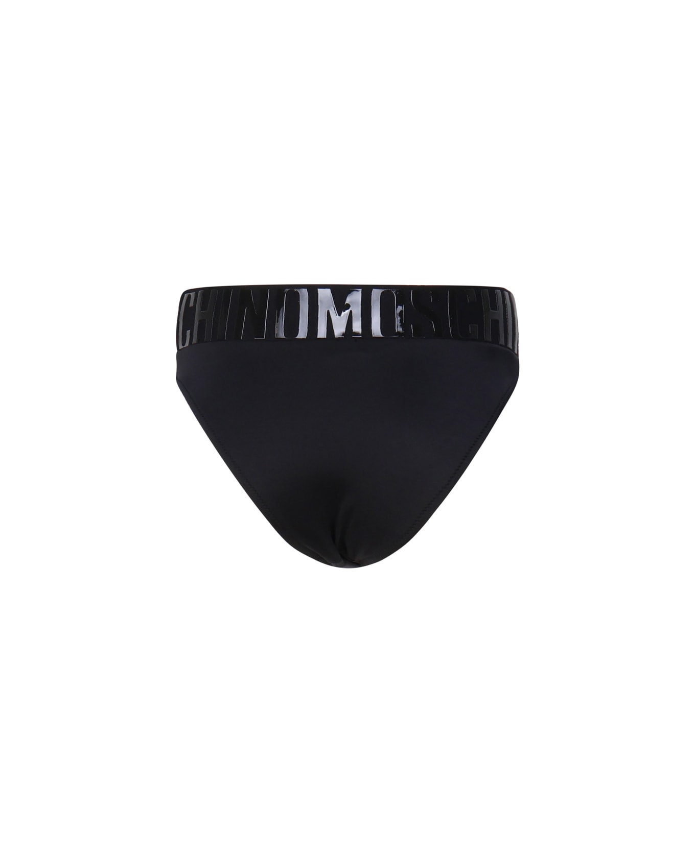 Moschino Logo Low Swimsuit - Black