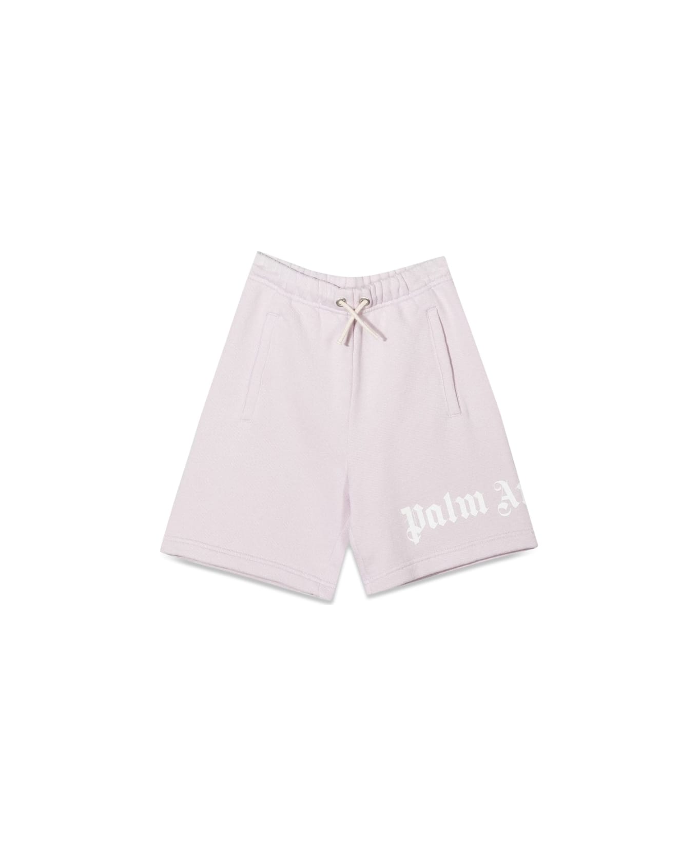 Palm Angels Fleece Girl Short Logo - LILAC ボトムス