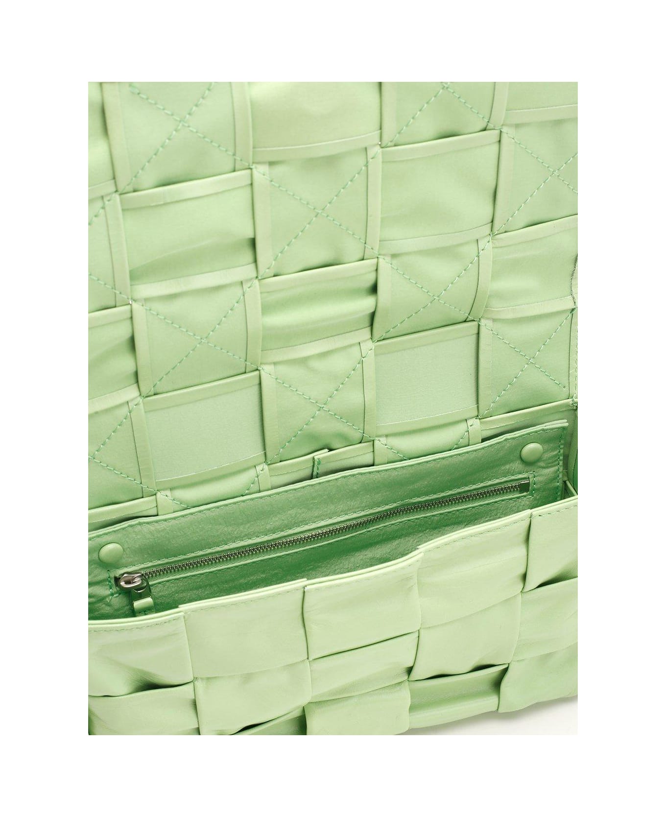 Bottega Veneta Cassette Shoulder Bag - GREEN
