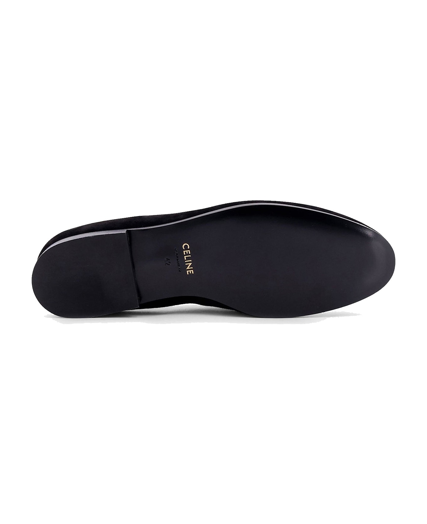 Velvet Loafers With Embroidered Triomphe Logo