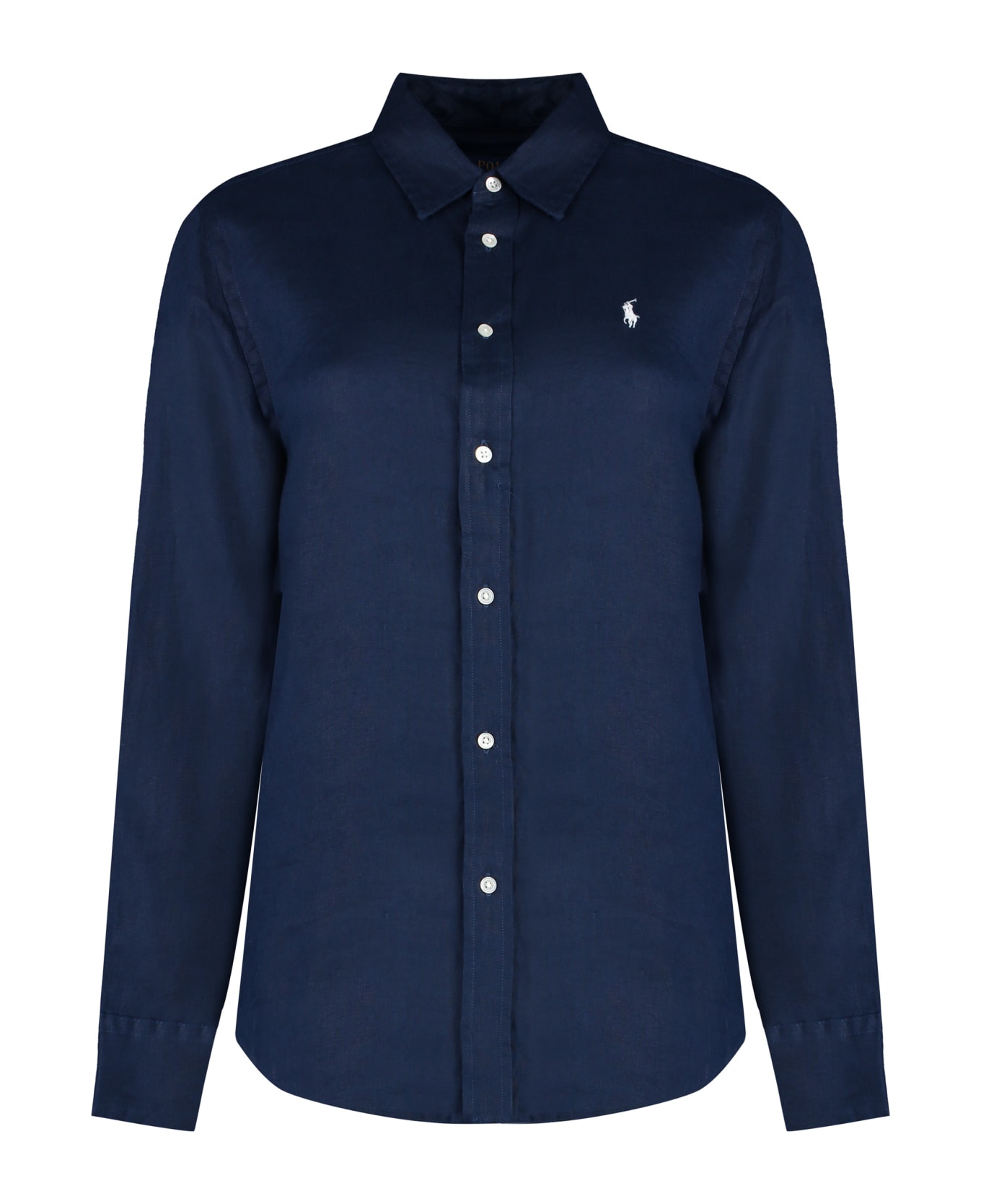 Ralph Lauren Linen Shirt - Newport Navy シャツ