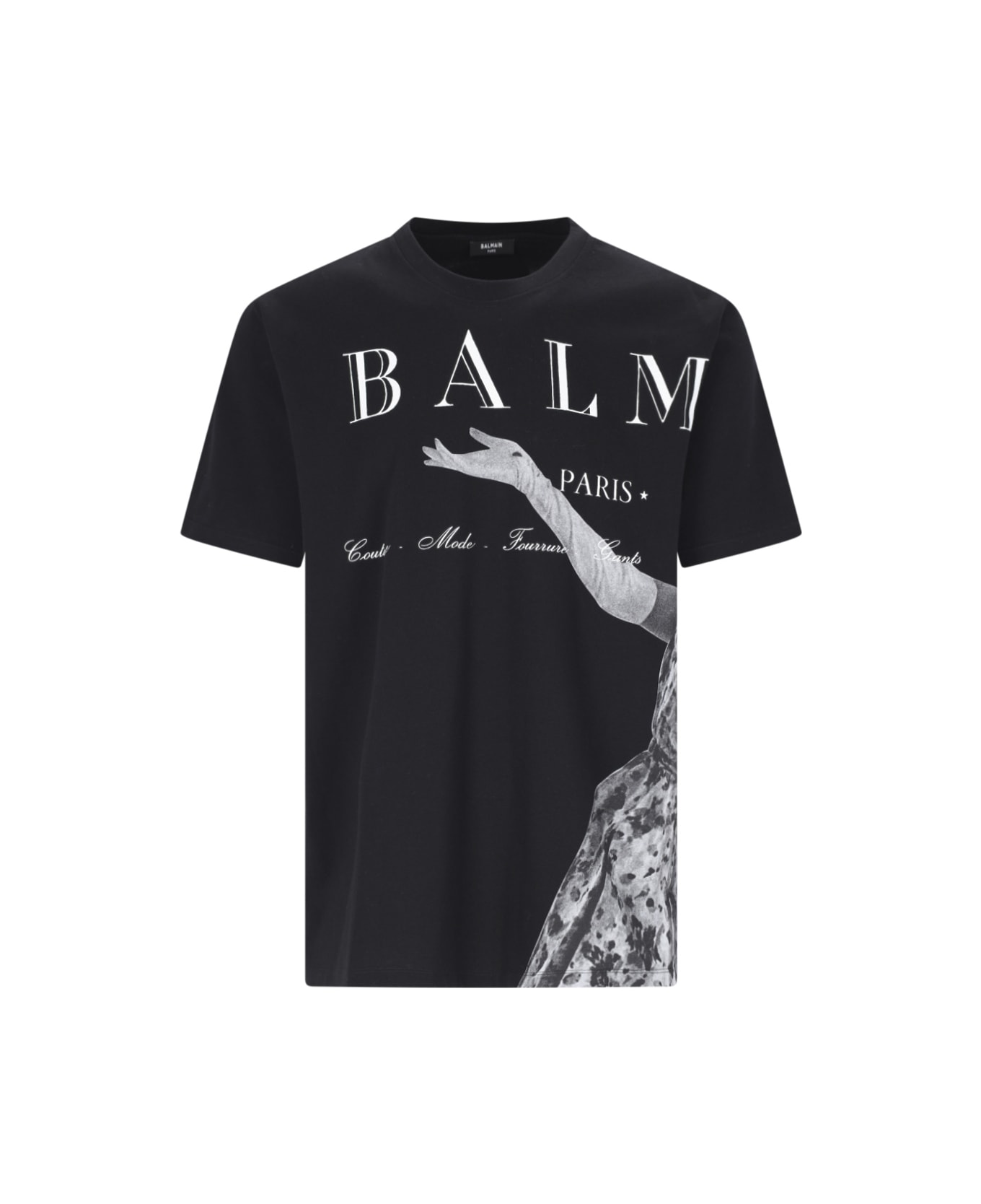 Balmain Printed T-shirt - Noir/multi gris