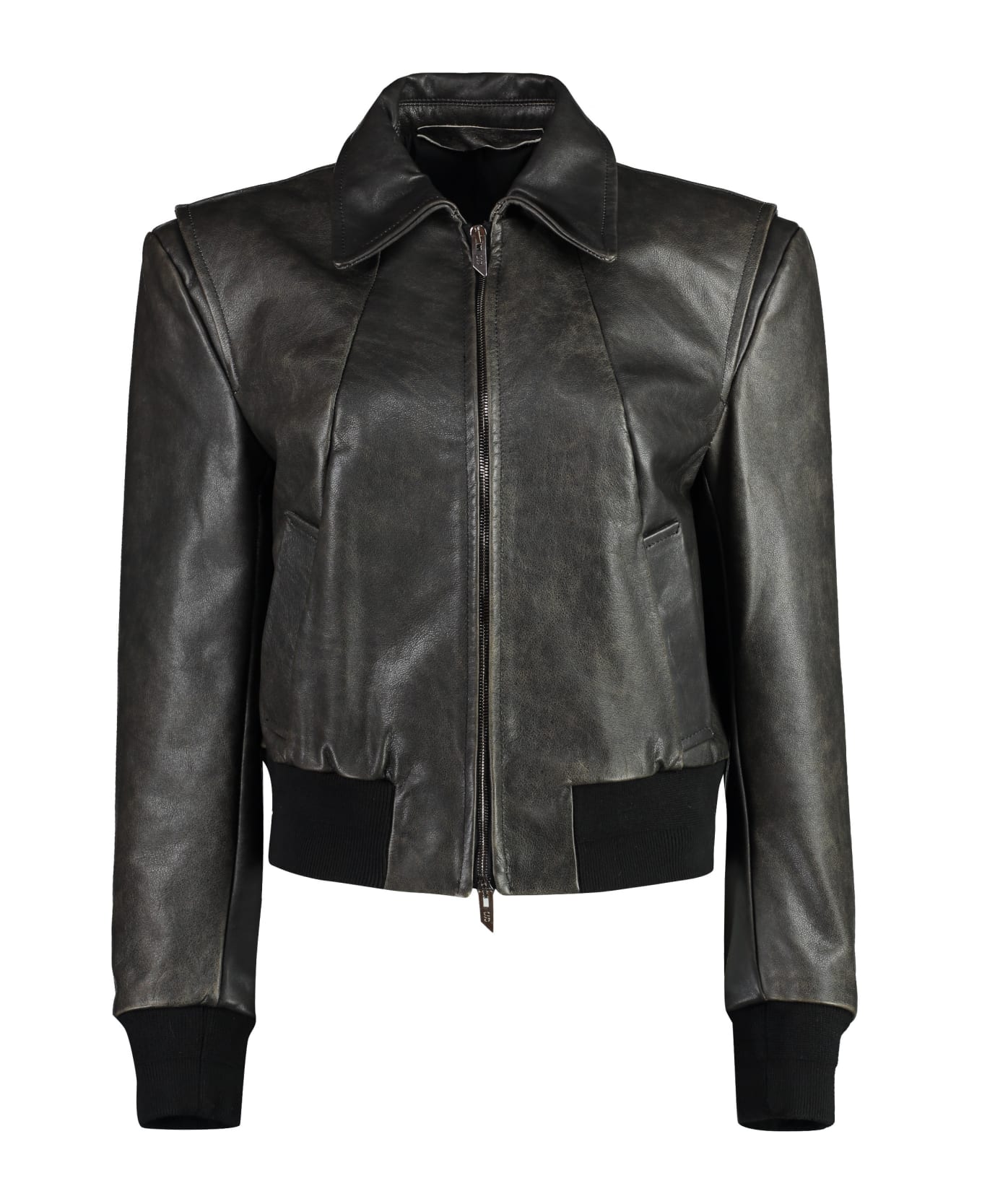 Salvatore Santoro Leather Jacket - black
