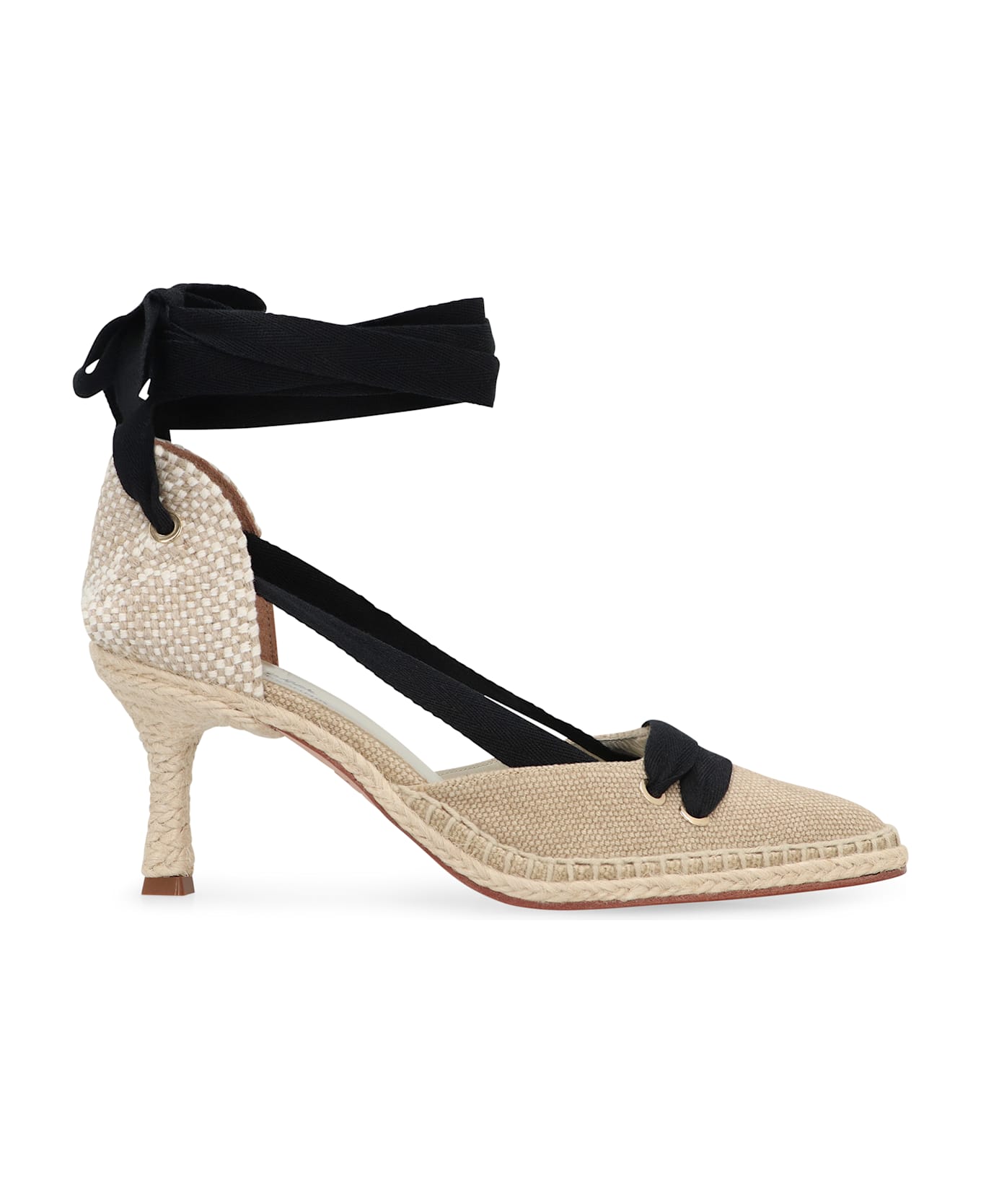 Castañer Castaner X Manolo Blahnik - Casta Canvas Heel Espadrilles - Ecru