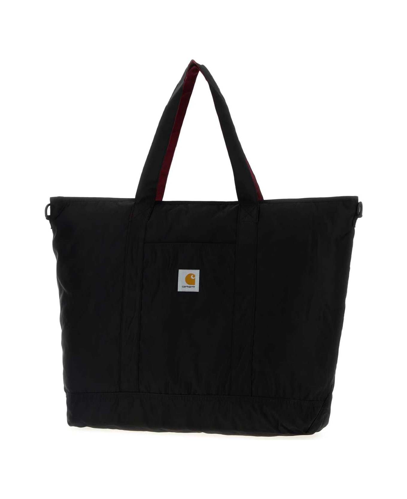 Carhartt Black Canvas Alumni Tote Bag - Yxx Black / Scarlet