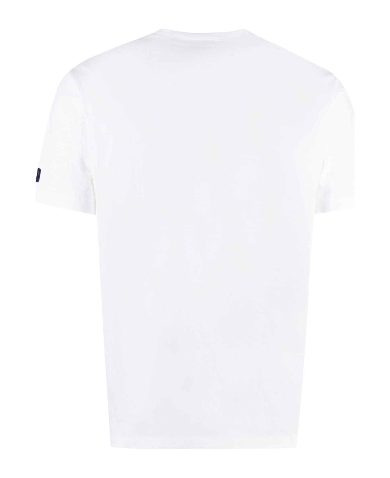 Paul&Shark Printed Cotton T-shirt - White