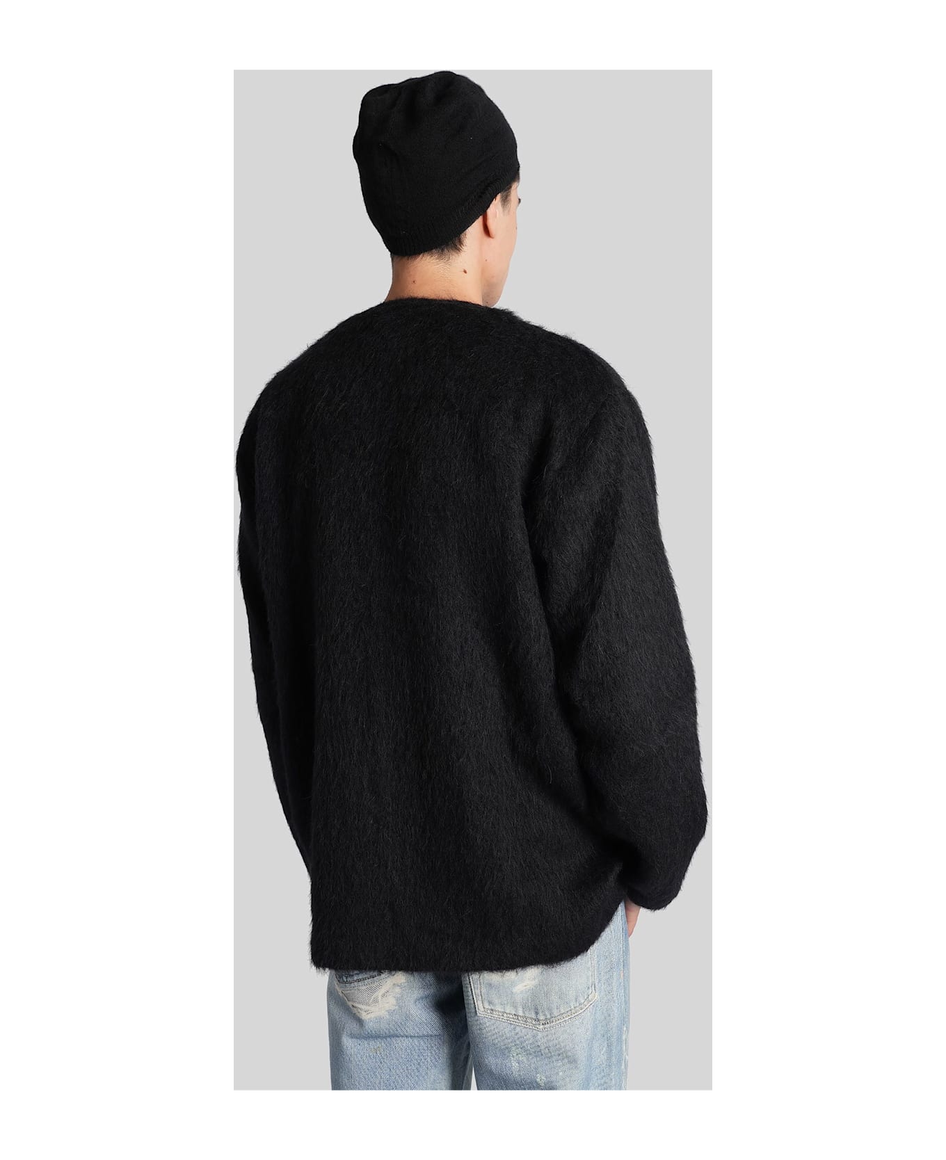 Our Legacy Cardigan In Black Wool - black