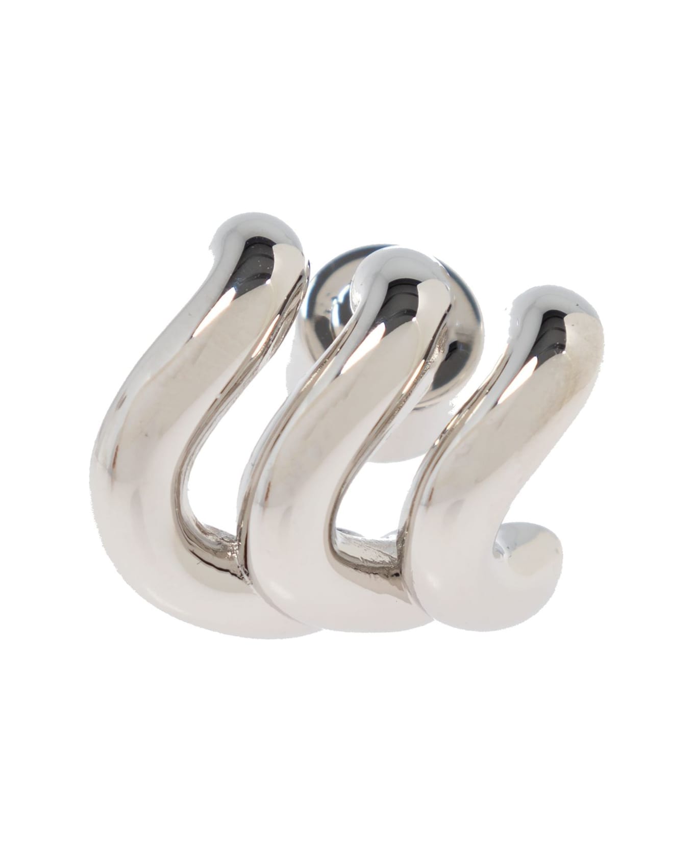 Balenciaga Loop Trio Earrings - Shiny silver