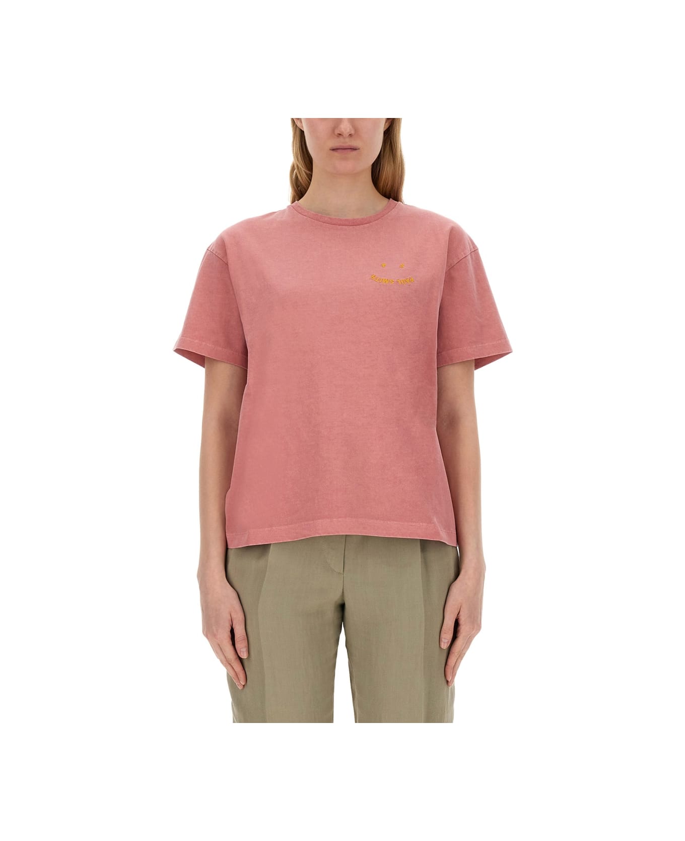 PS by Paul Smith T-shirt With "happy" Print - PINK
