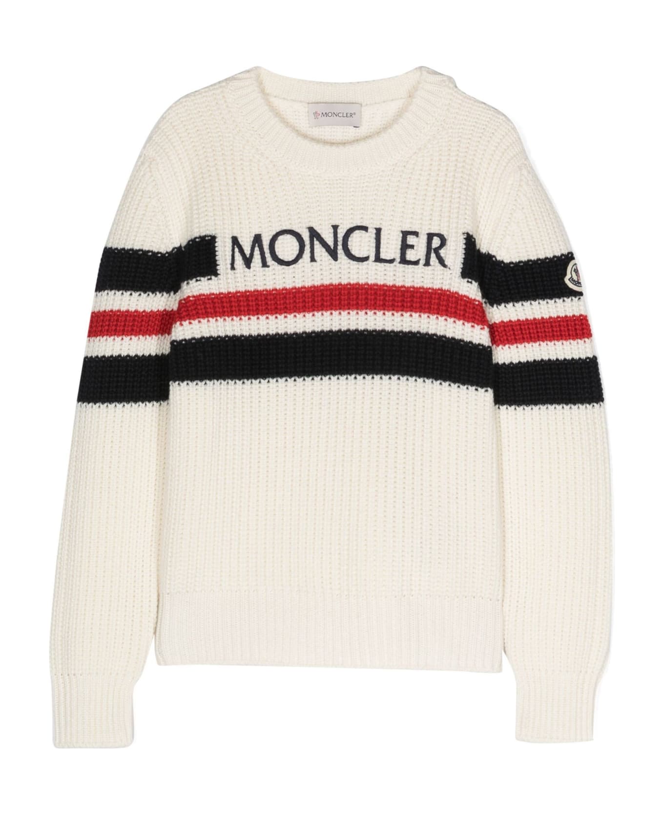 Moncler New Maya Sweaters White - White ニットウェア＆スウェットシャツ