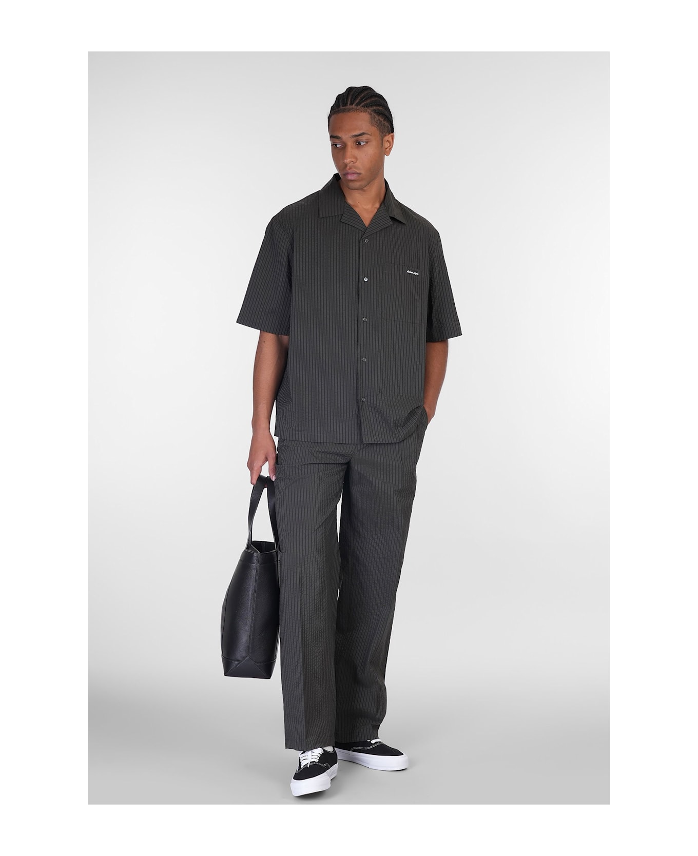 Maison Kitsuné Shirt In Black Polyester - black