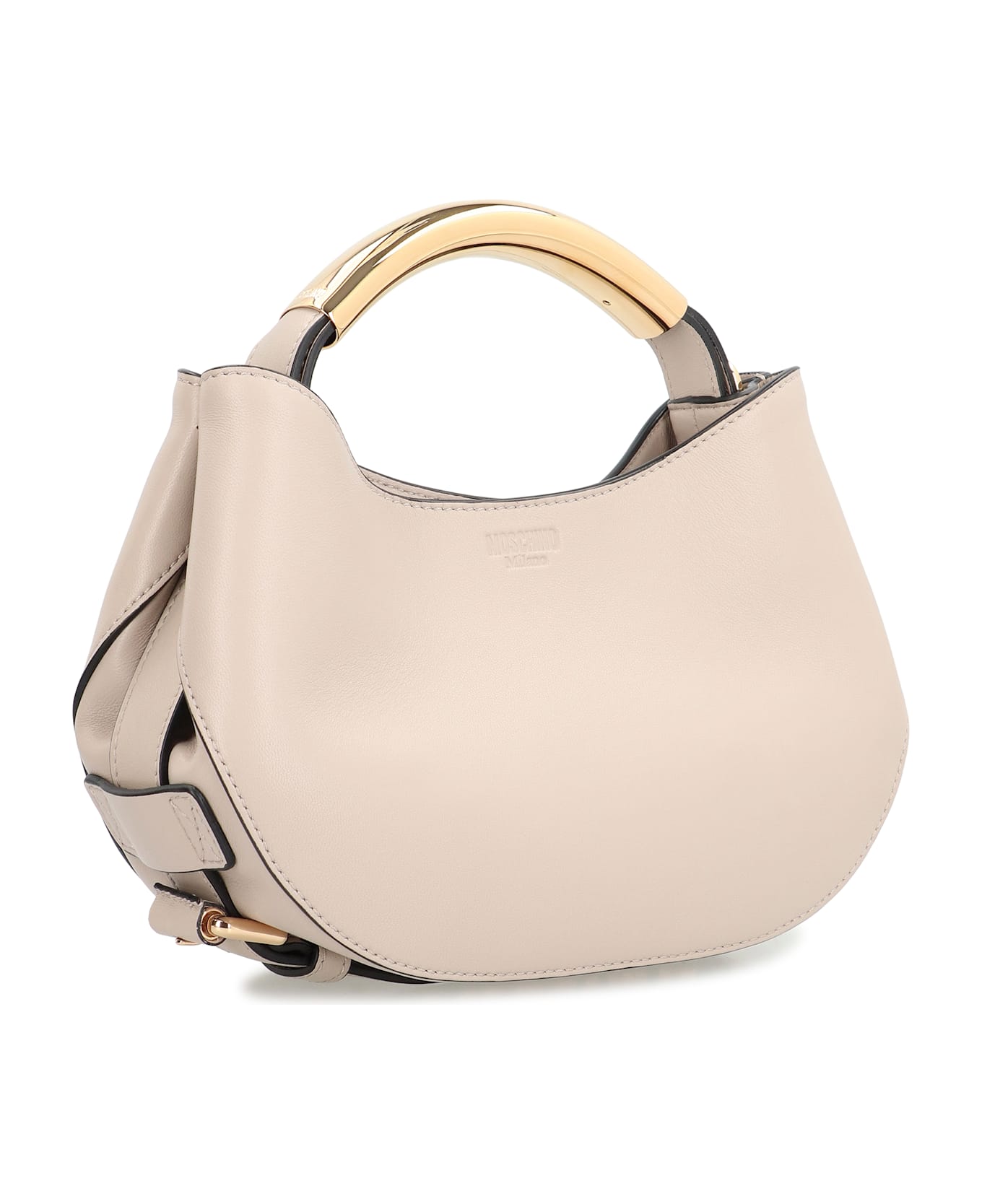 Moschino Leather Handbag - turtledove