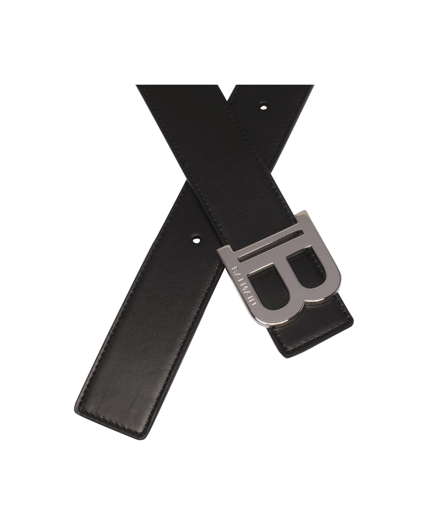 Balmain Leather Belt - Black ベルト