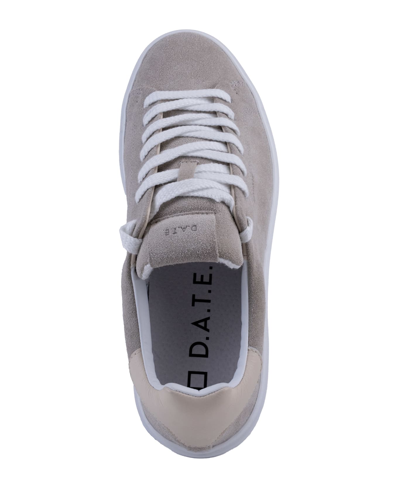 D.A.T.E. Levante Suede Sneakers - White-beige