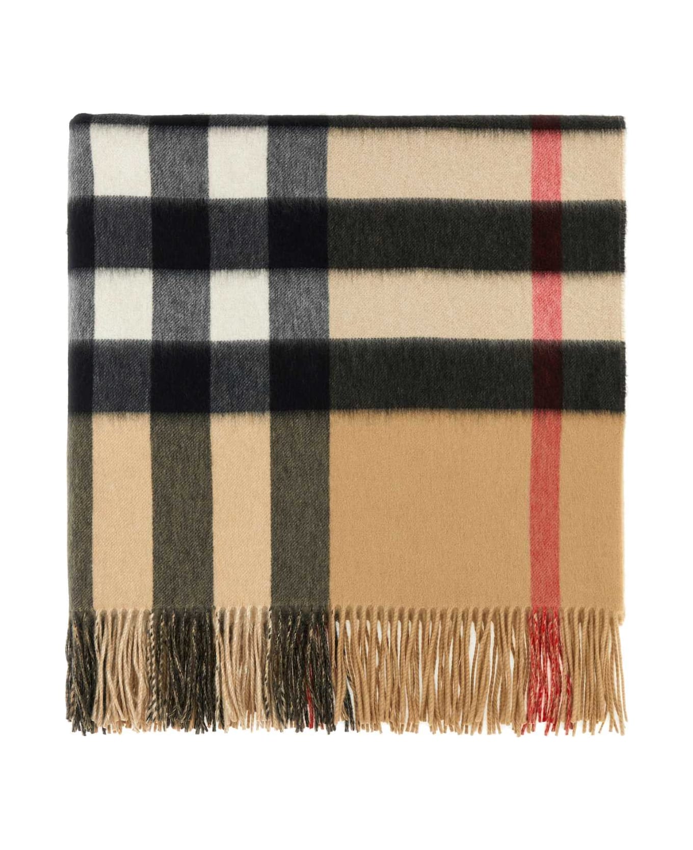 Burberry Embroidered Cashmere Blanket - ARCHIVEBEIGE
