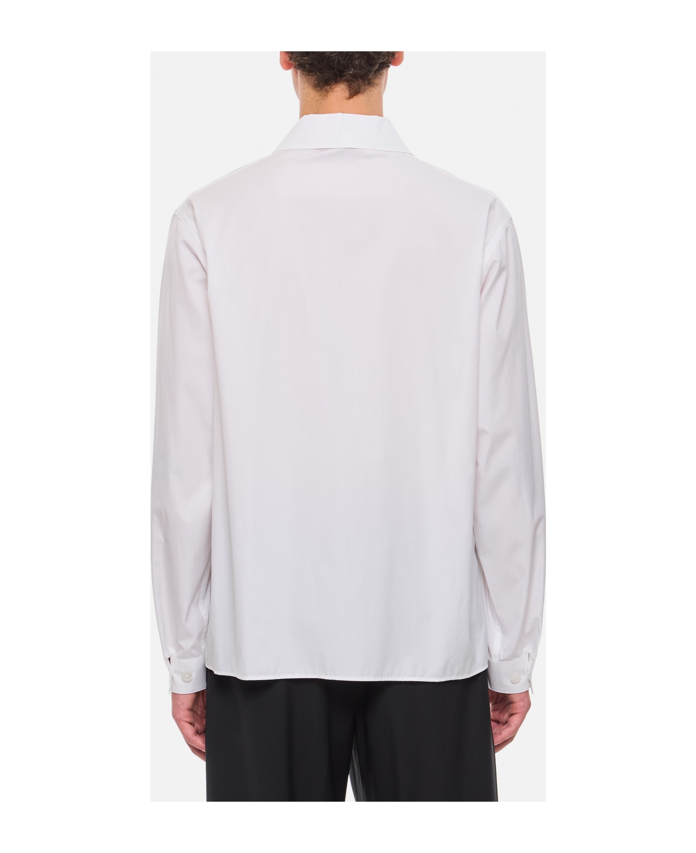 Marni Cotton Full Zip Shirt - White