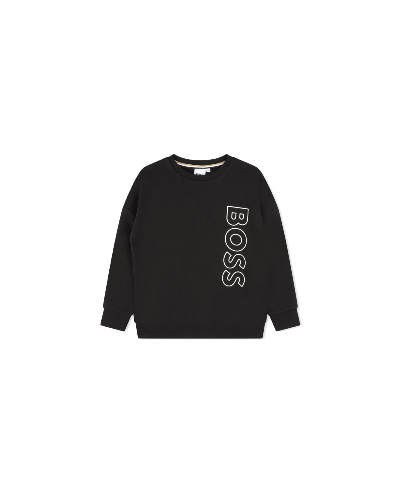 Hugo Boss Logo Crewneck Sweatshirt - BLACK