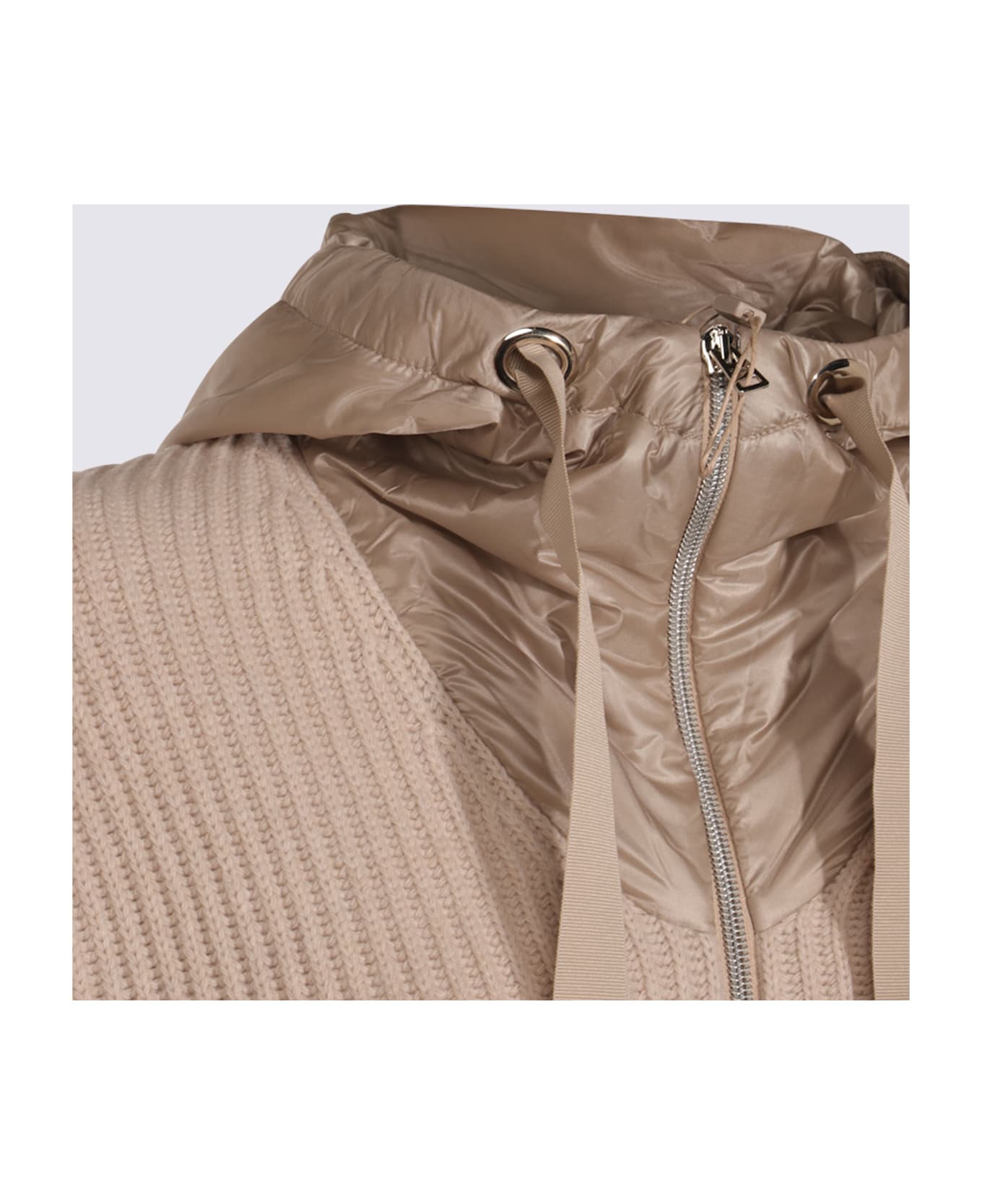 Herno Beige Wool Capes - CHANTILLY