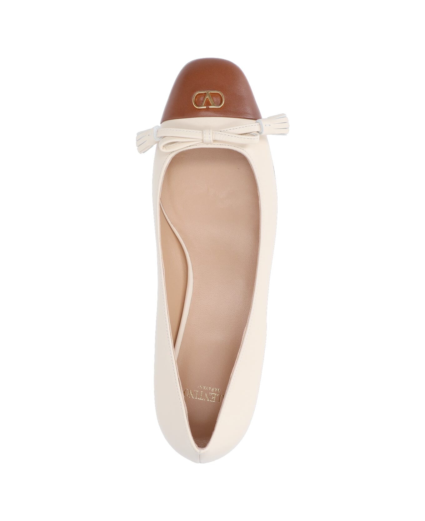 Valentino Garavani 'valet Du Roi' Ballet Flats - White