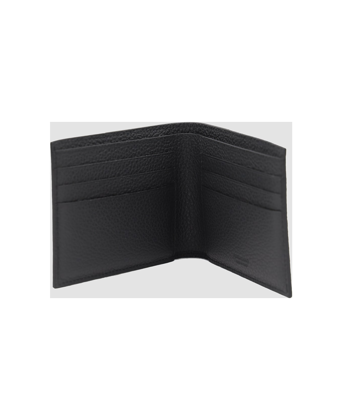 Ferragamo Black Leather Wallet - BLACK