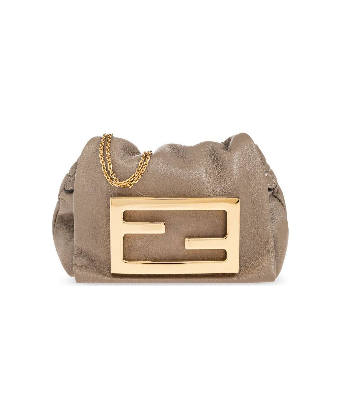 【送料&関税込】Fendi Ff Plaque Foldover-top Shoulder Bag Fendi Fendi FF Plaque Foldover-Top Shoulder Bag - Bags